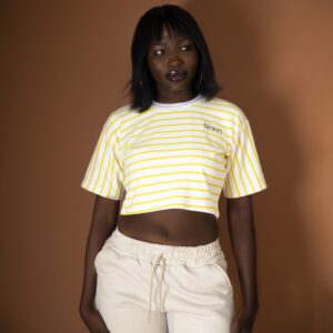 Lepa Striped Crop Tee